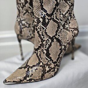 Winnie Harlo X SM Snake Skin Bootie NWOT